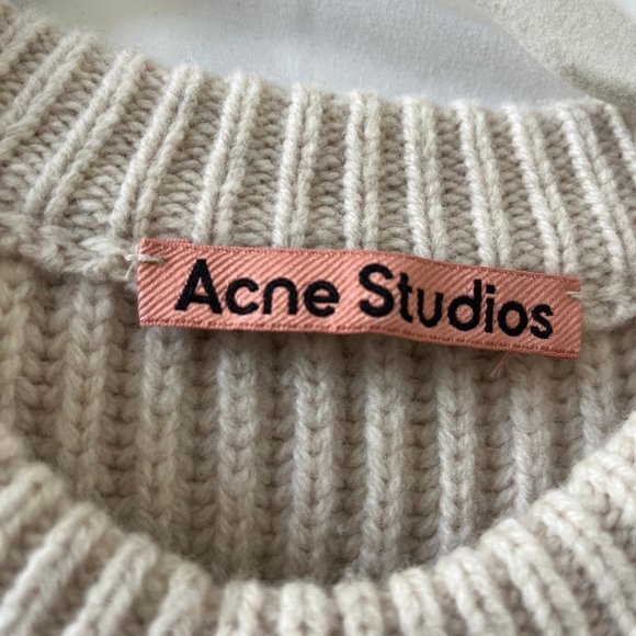 Acne Studios Cropped Oat Sweater - Picture 2 of 6